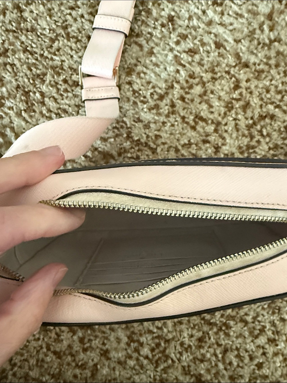 kate spade Pale Pink Saffiano Crossbody Bag - Picture 9 of 9